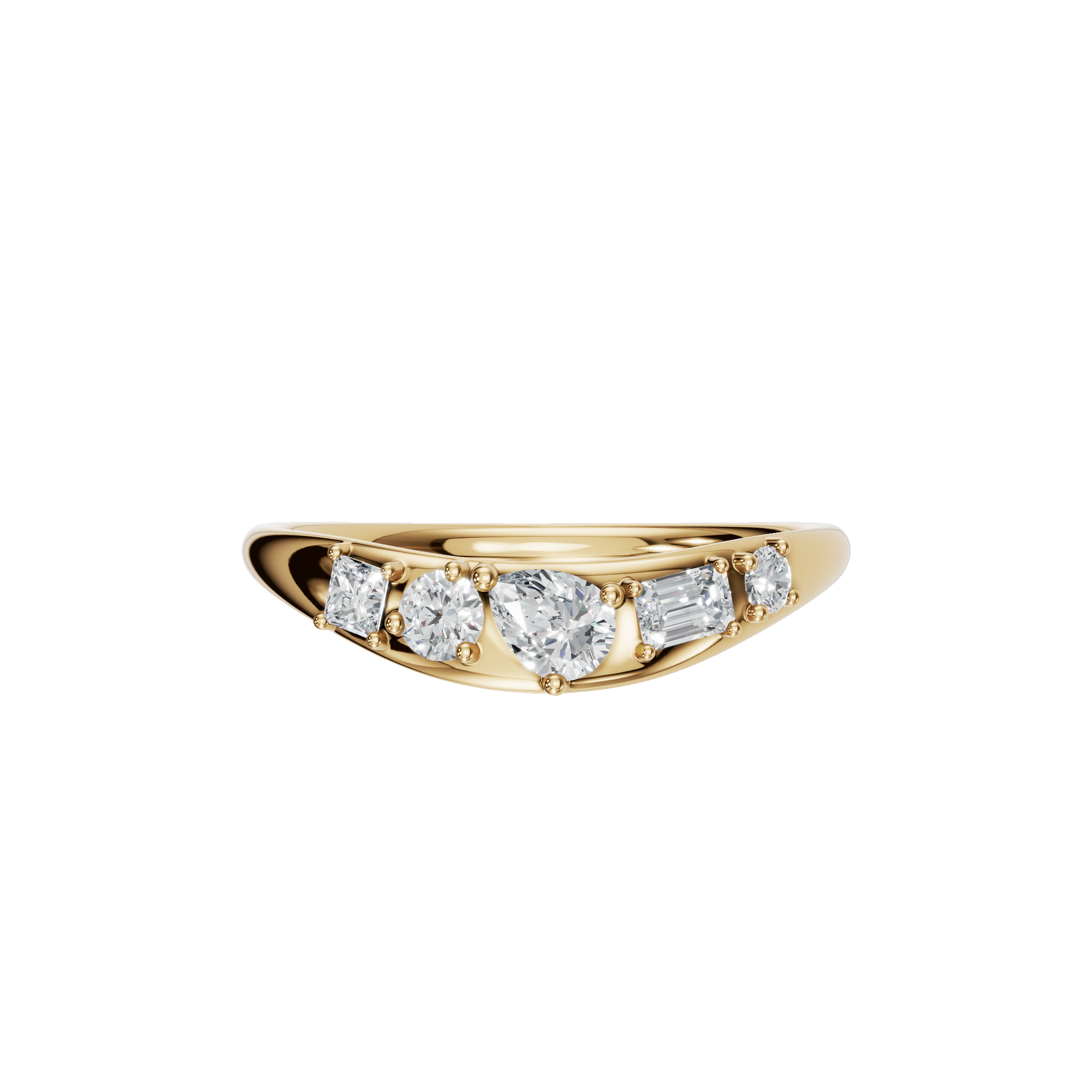 MULTI-SHAPE WEDDING BAND