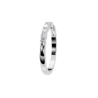 MARQUISE E-W HALF ETERNITY WEDDING BAND