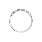 MARQUISE E-W HALF ETERNITY WEDDING BAND