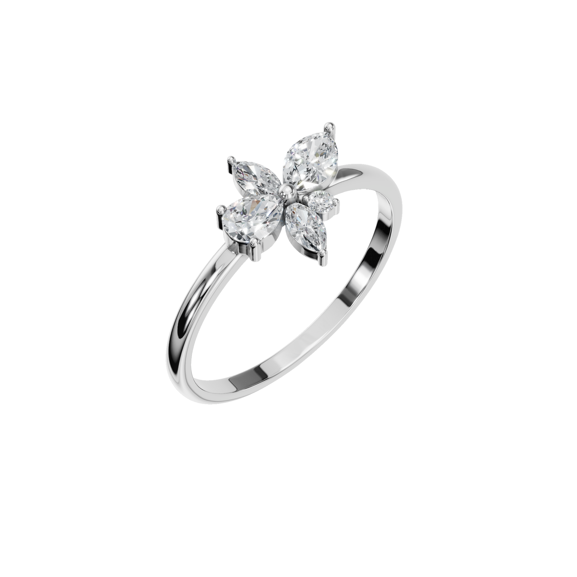 FLOWER WEDDING BAND - M&D Signature Jewels
