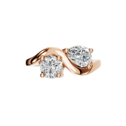 ROUND PEAR WEDDING RING - M&D Signature Jewels