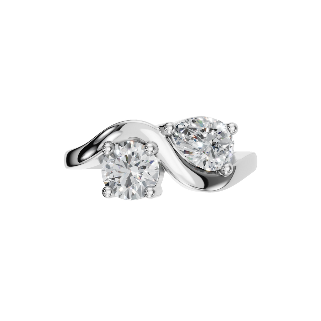 ROUND PEAR WEDDING RING