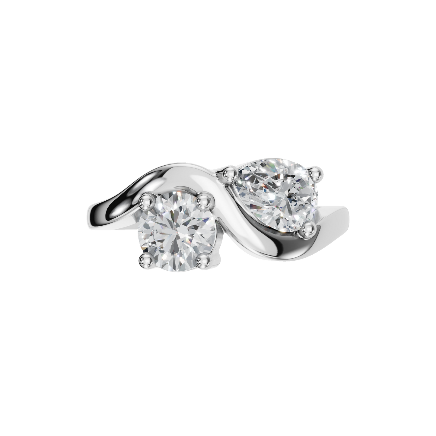 ROUND PEAR WEDDING RING - M&D Signature Jewels