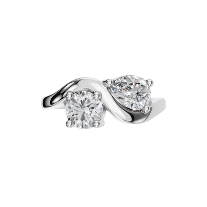 ROUND PEAR WEDDING RING - M&D Signature Jewels