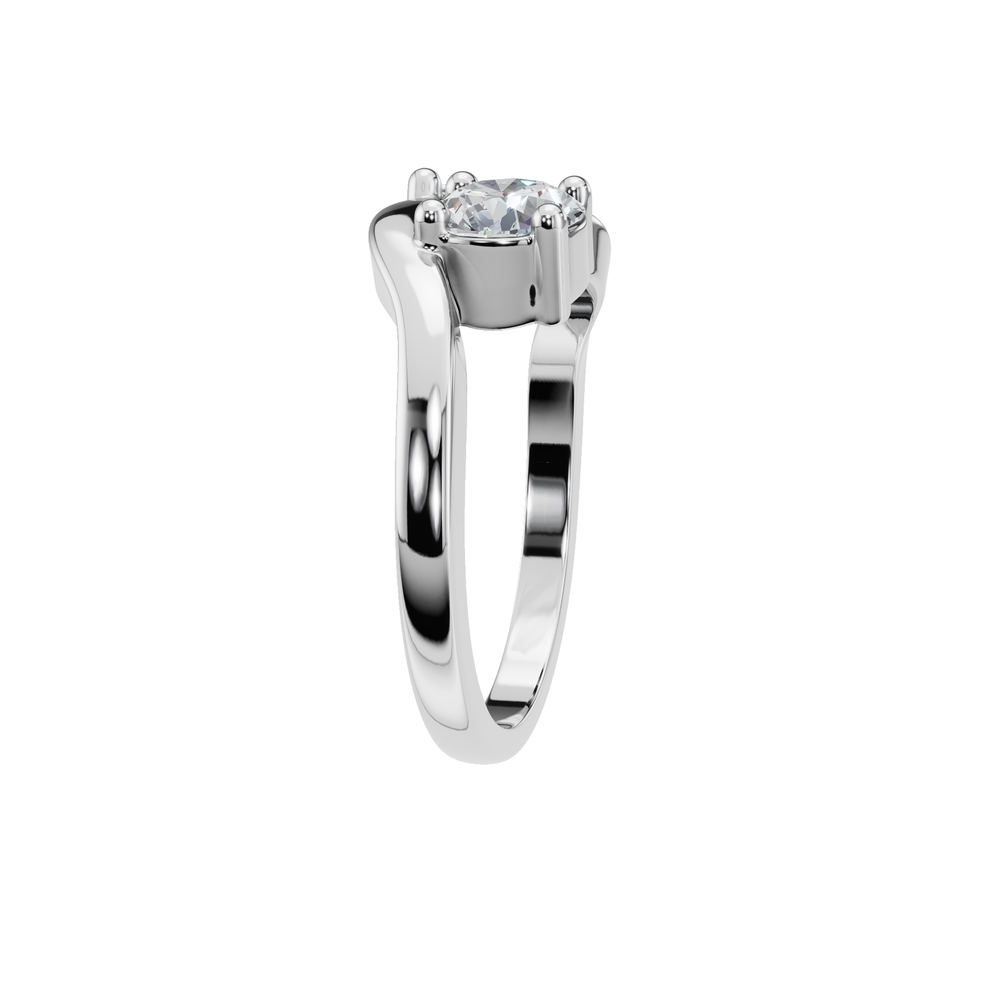 ROUND PEAR WEDDING RING