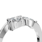 ROUND PEAR WEDDING RING