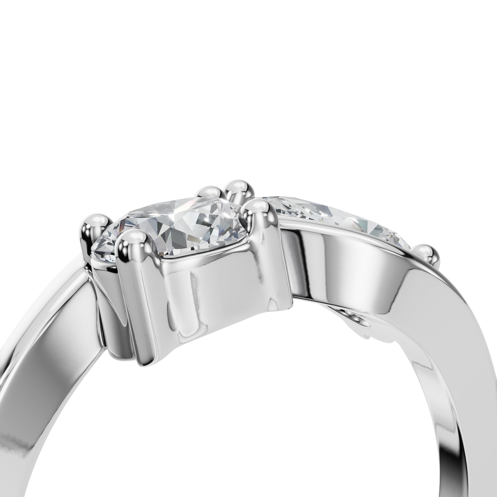 ROUND PEAR WEDDING RING