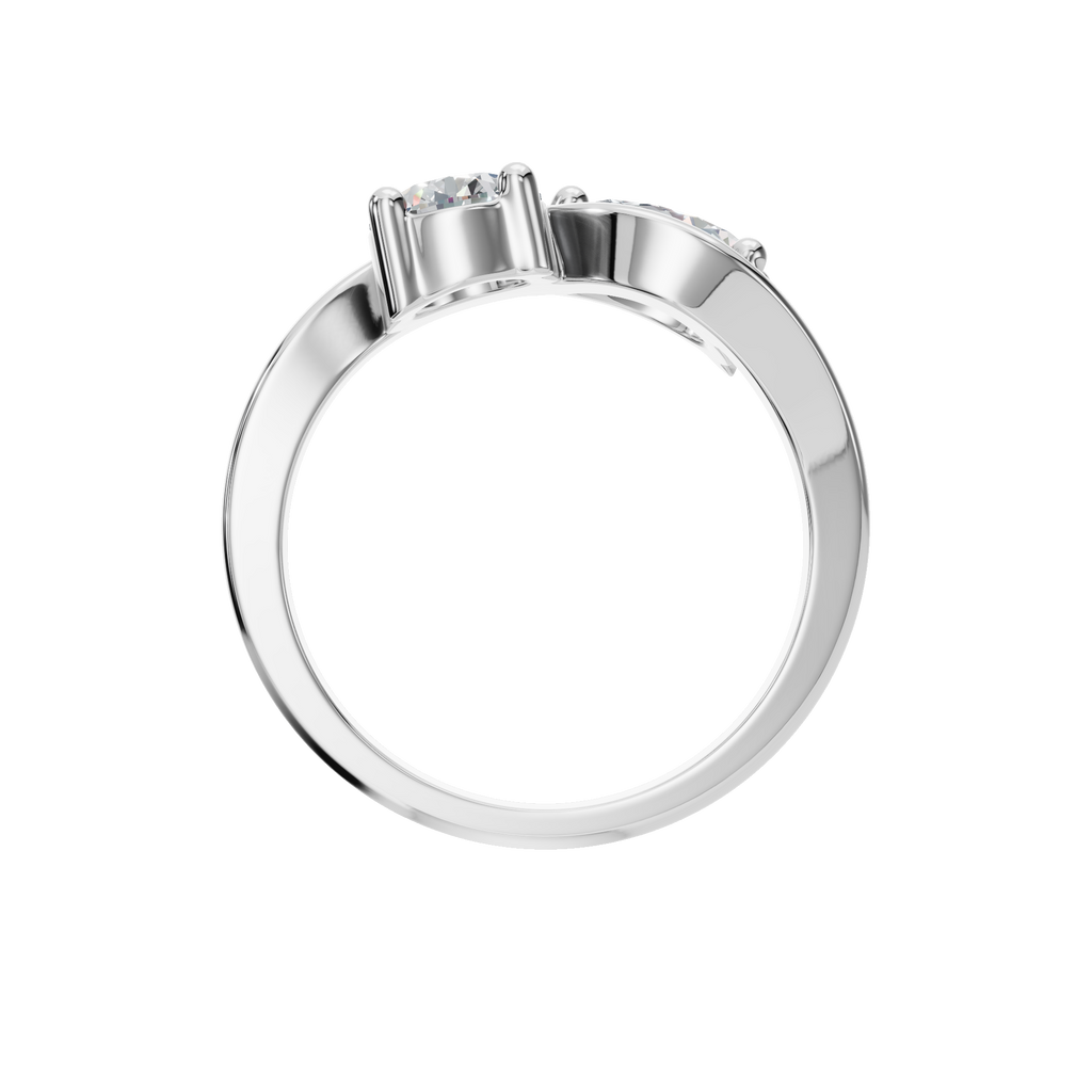 ROUND PEAR WEDDING RING