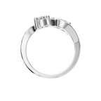 ROUND PEAR WEDDING RING