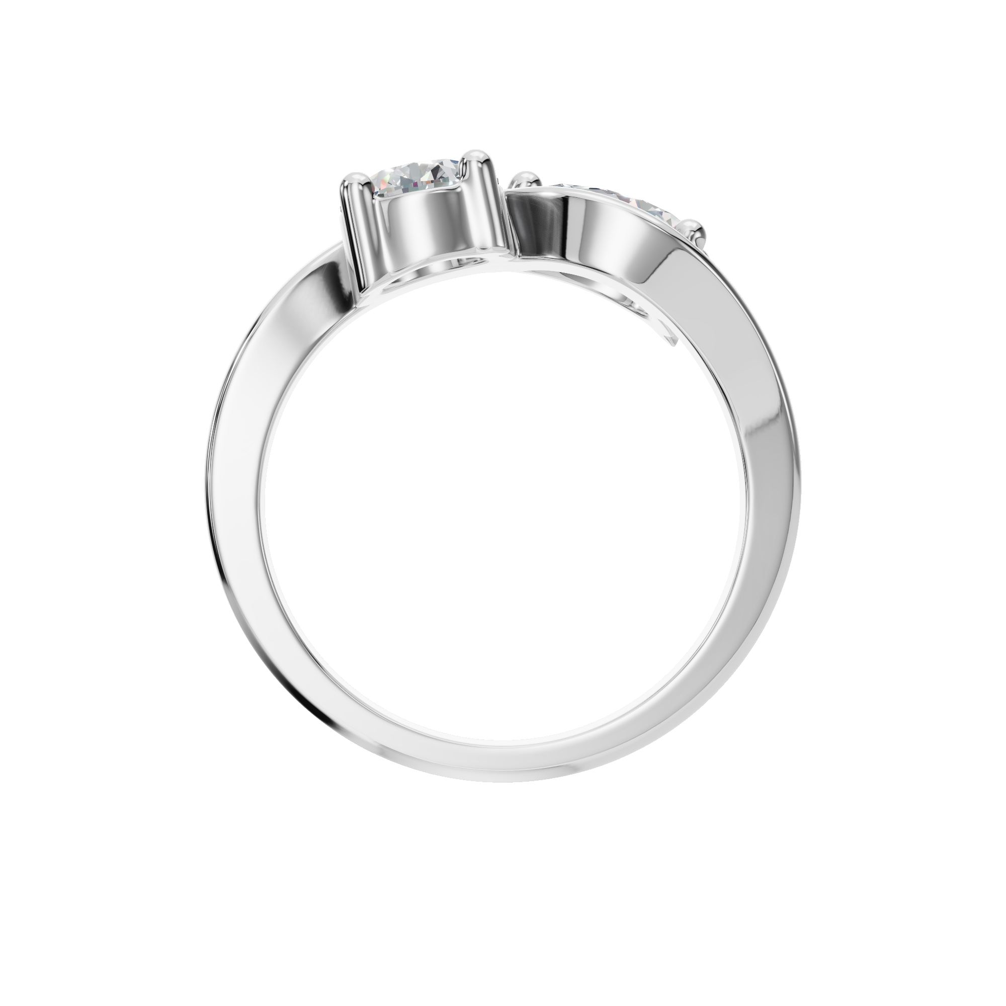 ROUND PEAR WEDDING RING