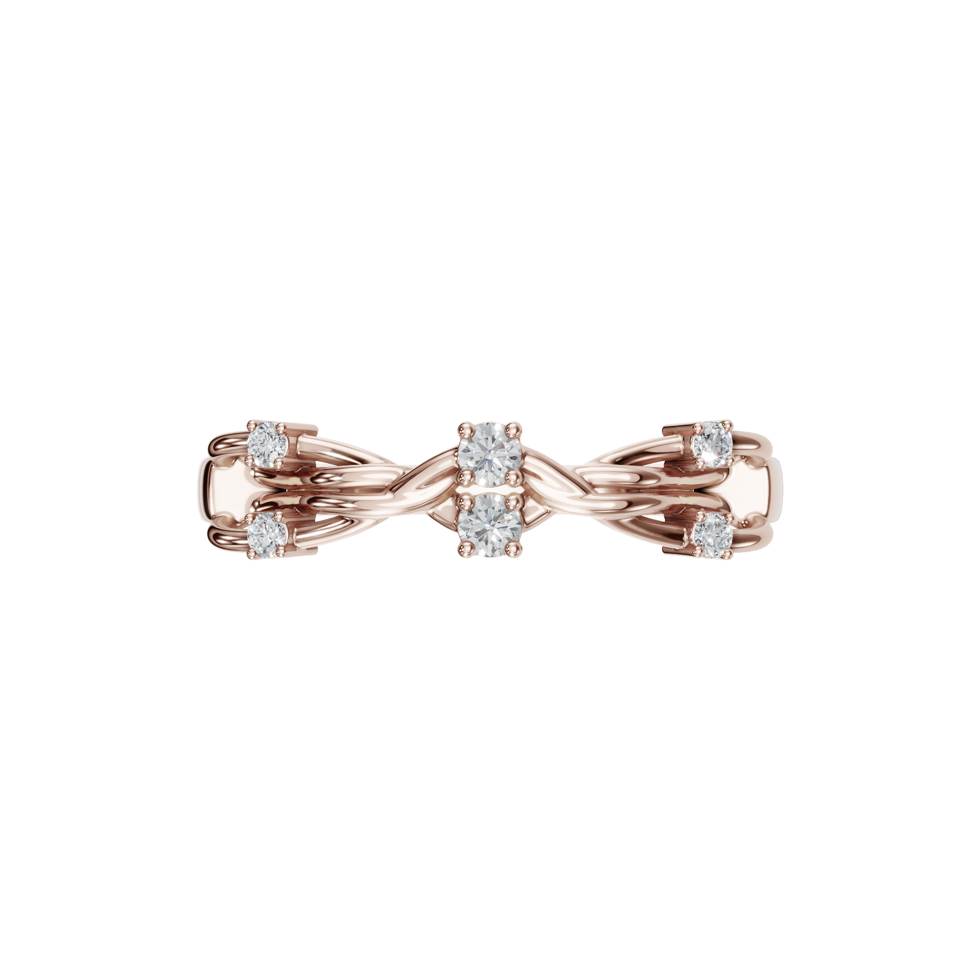 ROUND FANCY WEDDING BAND