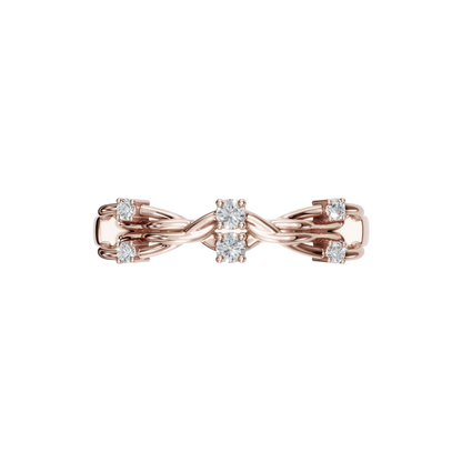 ROUND FANCY WEDDING BAND - M&D Signature Jewels