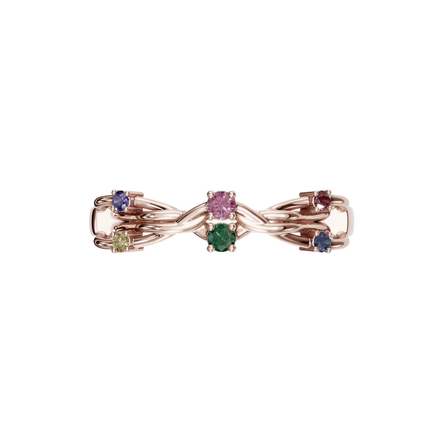 FANCY COLOR DIAMOND WEDDING BAND - M&D Signature Jewels