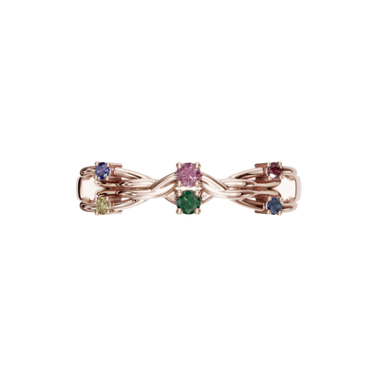 FANCY COLOR DIAMOND WEDDING BAND - M&D Signature Jewels