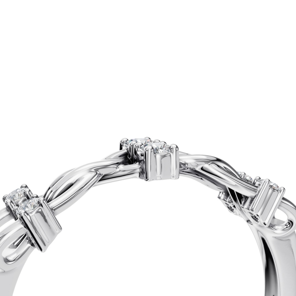 ROUND FANCY WEDDING BAND