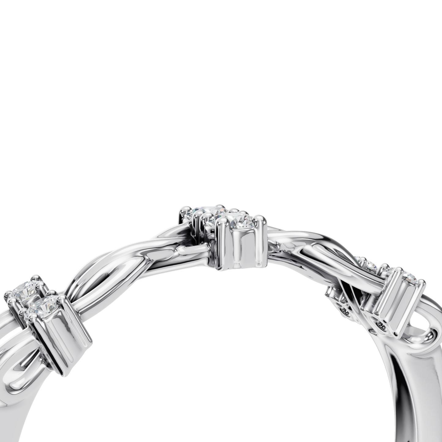 ROUND FANCY WEDDING BAND - M&D Signature Jewels