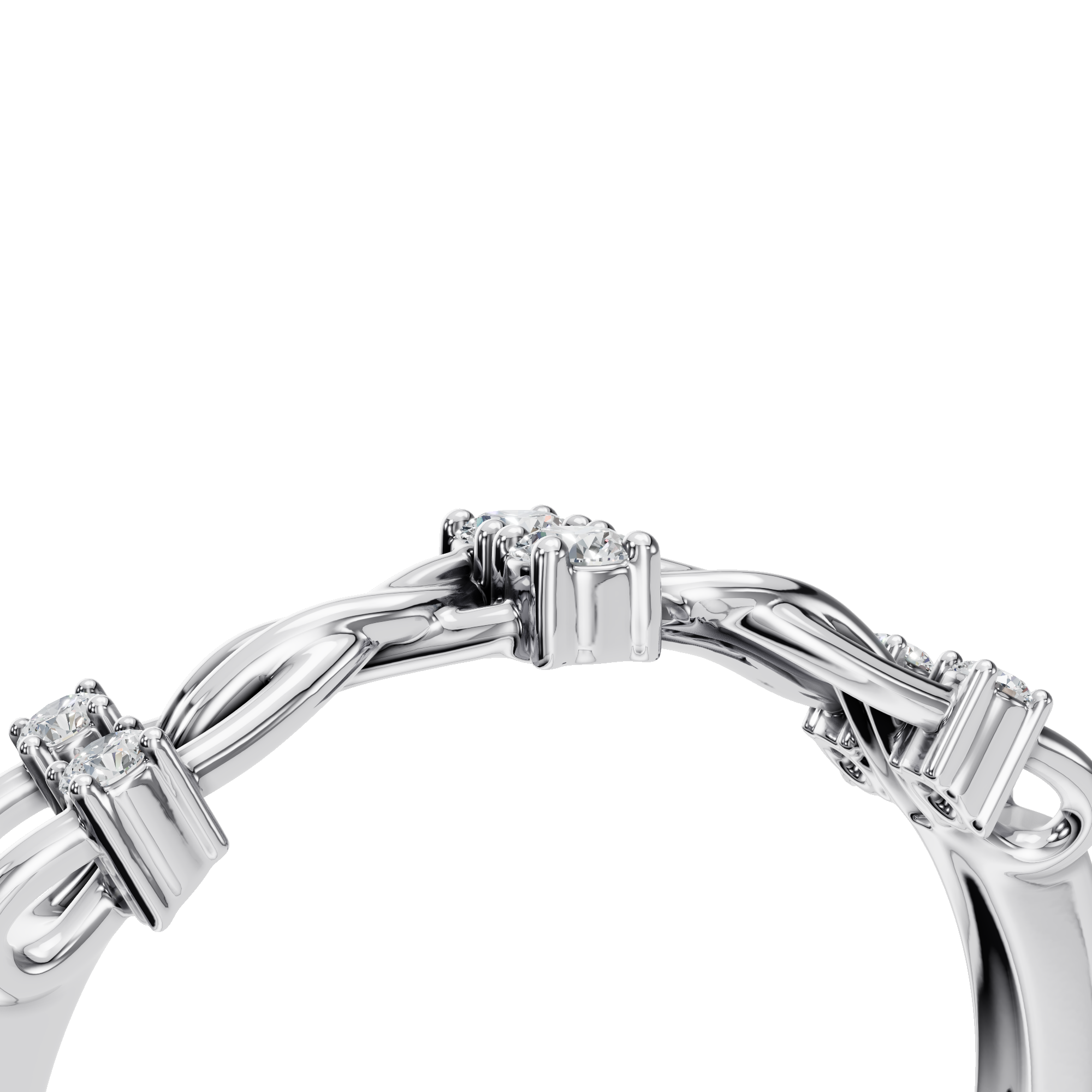 ROUND FANCY WEDDING BAND