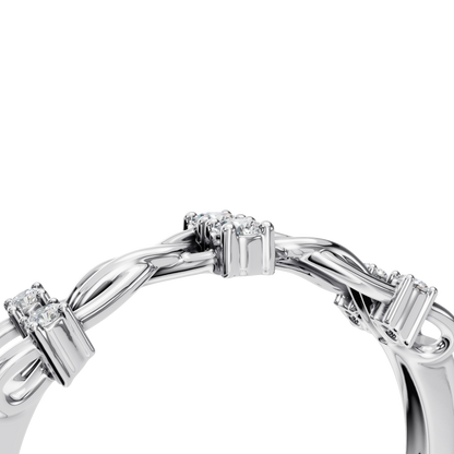 ROUND FANCY WEDDING BAND - M&D Signature Jewels