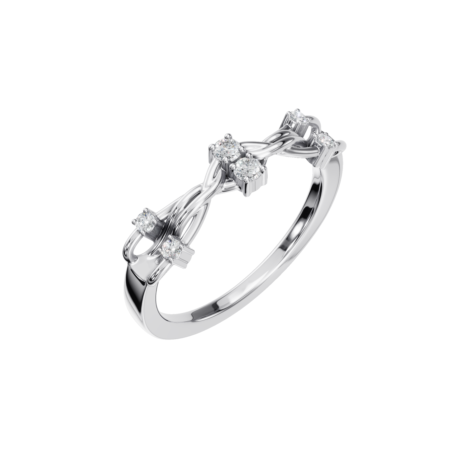 ROUND FANCY WEDDING BAND