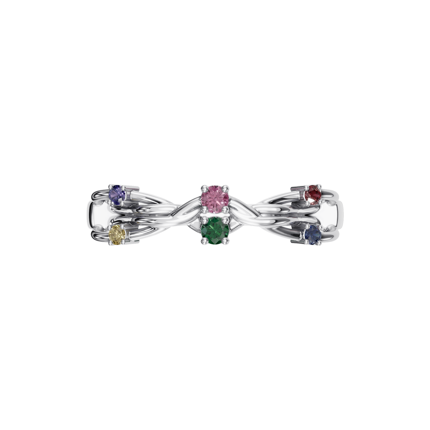 FANCY COLOR DIAMOND WEDDING BAND - M&D Signature Jewels