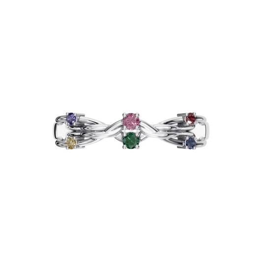 FANCY COLOR DIAMOND WEDDING BAND