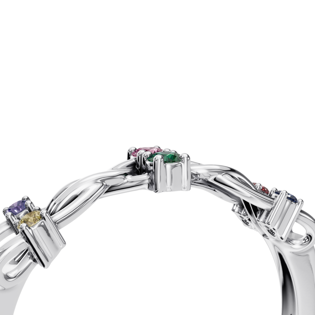 FANCY COLOR DIAMOND WEDDING BAND