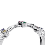FANCY COLOR DIAMOND WEDDING BAND