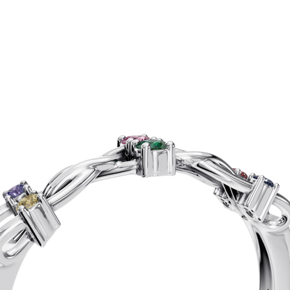 FANCY COLOR DIAMOND WEDDING BAND - M&D Signature Jewels