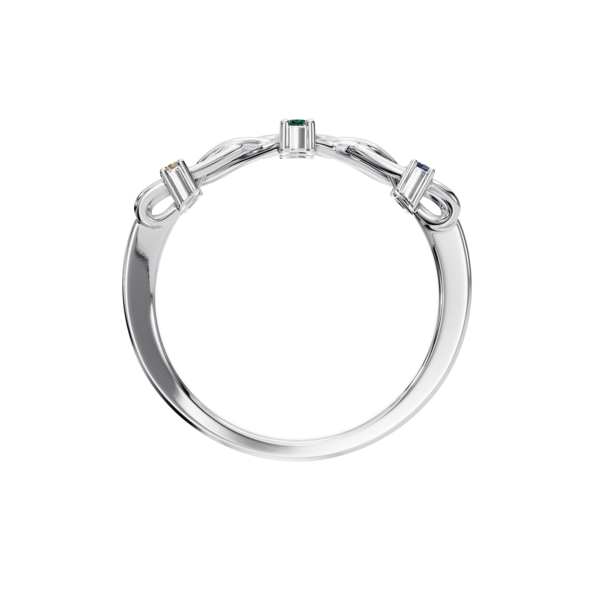 FANCY COLOR DIAMOND WEDDING BAND