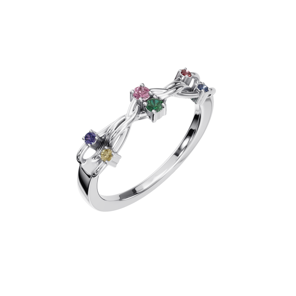 FANCY COLOR DIAMOND WEDDING BAND