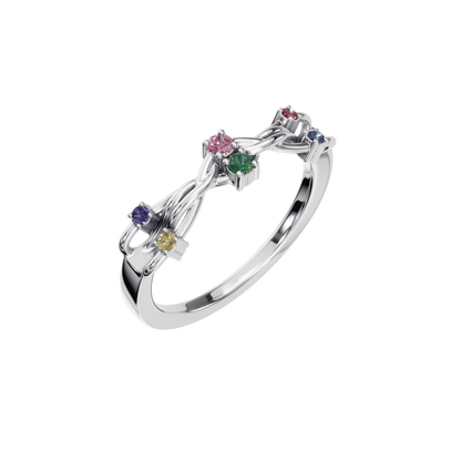 FANCY COLOR DIAMOND WEDDING BAND - M&D Signature Jewels
