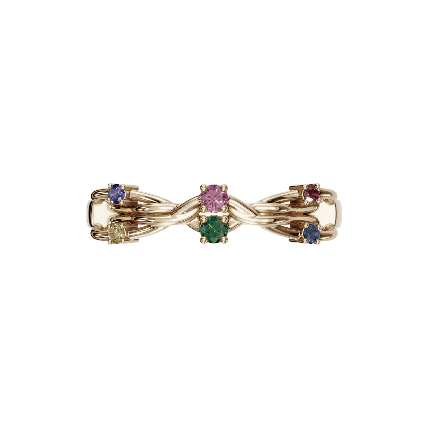 FANCY COLOR DIAMOND WEDDING BAND - M&D Signature Jewels