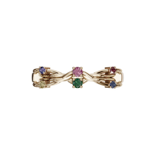 FANCY COLOR DIAMOND WEDDING BAND - M&D Signature Jewels