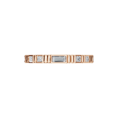 MULTI-SHAPE BEZEL WEDDING BAND - M&D Signature Jewels