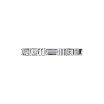 MULTI-SHAPE BEZEL WEDDING BAND - M&D Signature Jewels