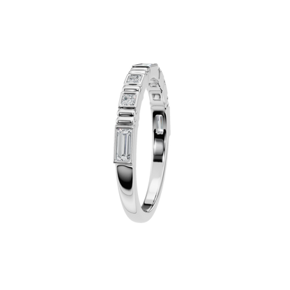 MULTI-SHAPE BEZEL WEDDING BAND - M&D Signature Jewels