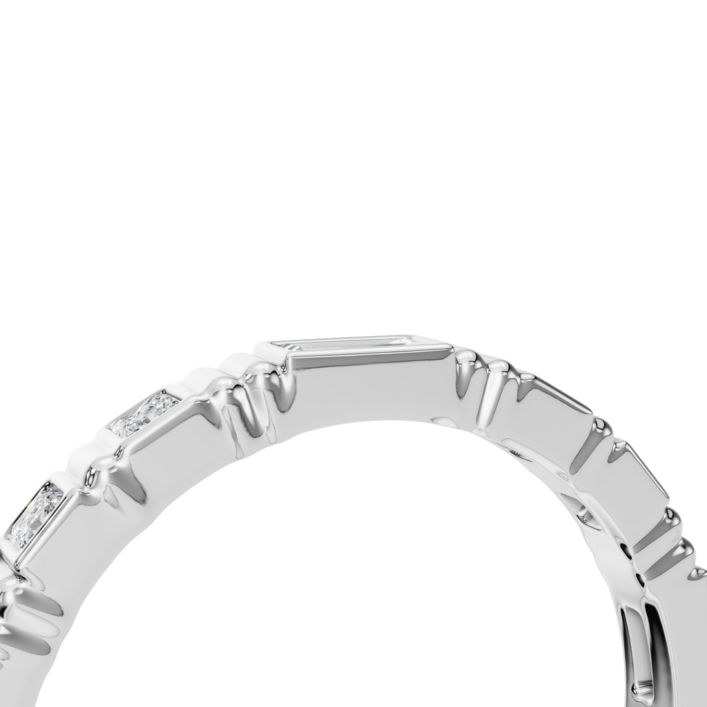 MULTI-SHAPE BEZEL WEDDING BAND