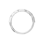 MULTI-SHAPE BEZEL WEDDING BAND