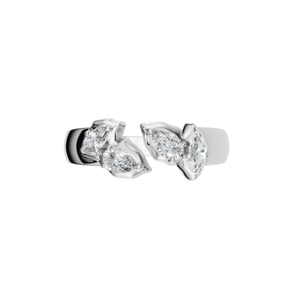PEAR MARQUISE VINTAGE WEDDING RING - M&D Signature Jewels