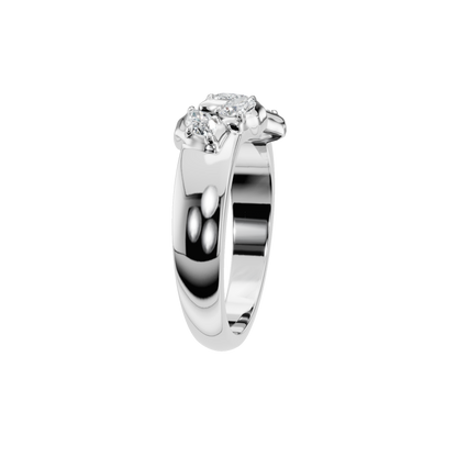PEAR MARQUISE VINTAGE WEDDING RING - M&D Signature Jewels