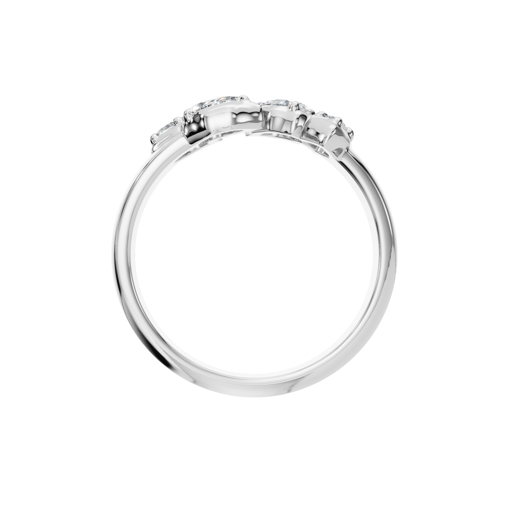 PEAR MARQUISE VINTAGE WEDDING RING