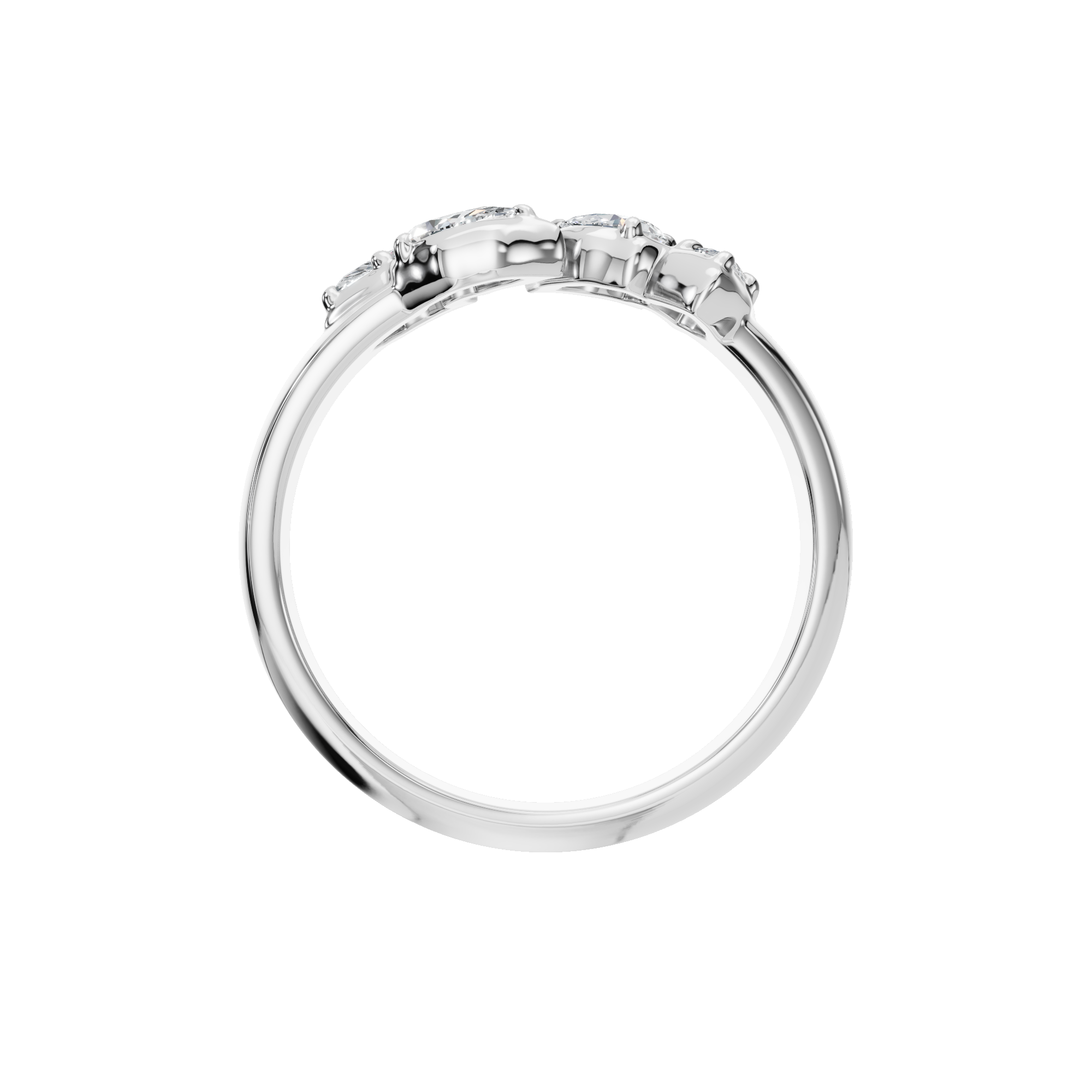 PEAR MARQUISE VINTAGE WEDDING RING