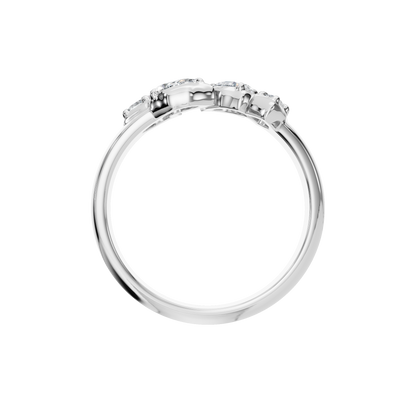 PEAR MARQUISE VINTAGE WEDDING RING - M&D Signature Jewels
