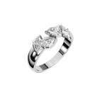 PEAR MARQUISE VINTAGE WEDDING RING