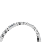 BAGUETTE ROUND ETERNITY WEDDING BAND
