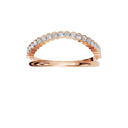 ROUND BEZEL WEDDING BAND - M&D Signature Jewels