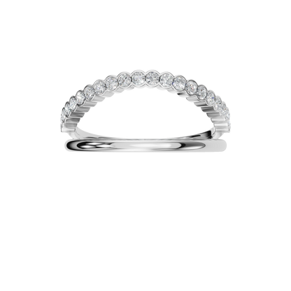 ROUND BEZEL WEDDING BAND - M&D Signature Jewels