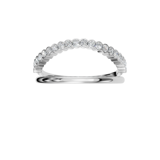 ROUND BEZEL WEDDING BAND