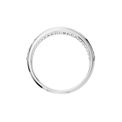 ROUND BEZEL WEDDING BAND - M&D Signature Jewels