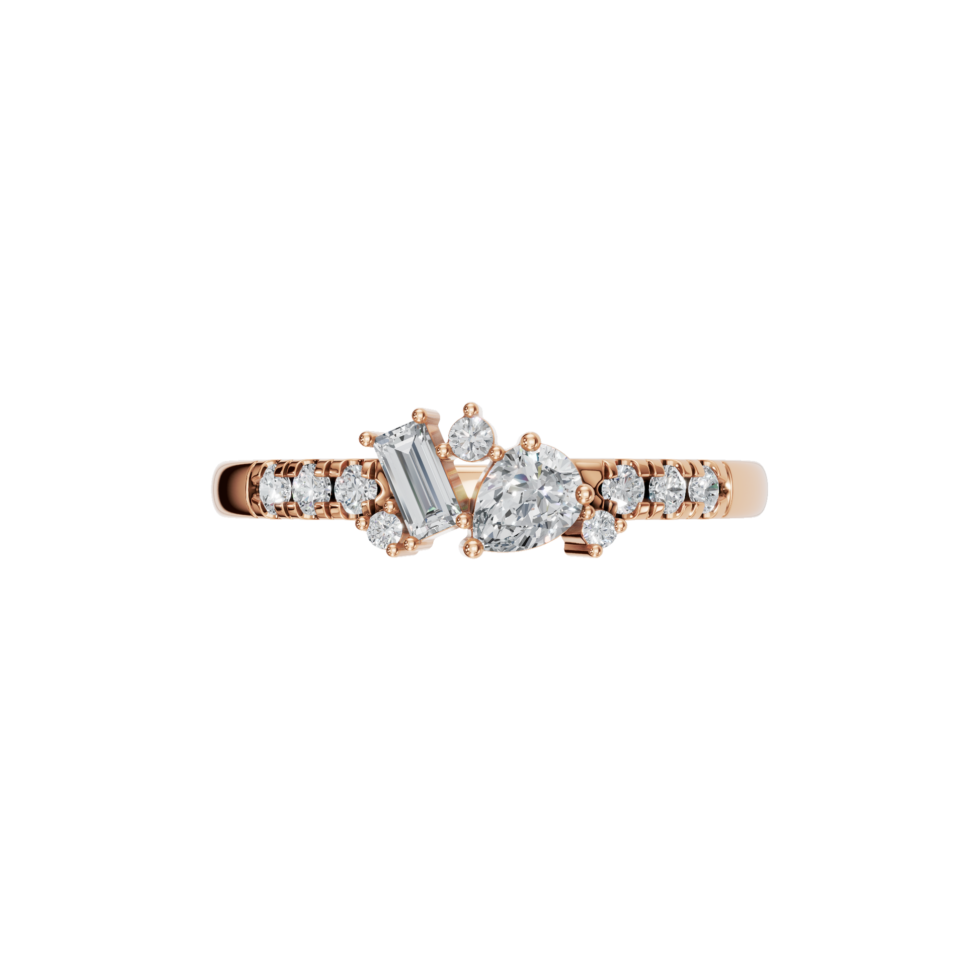 MULTI-SHAPE WEDDING BAND - M&D Signature Jewels